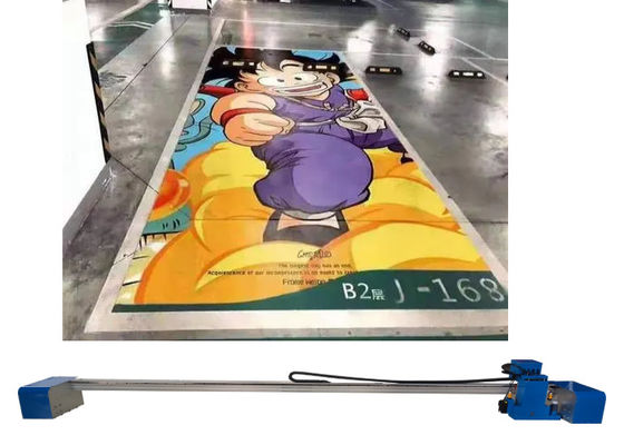 Zkmc 2880 Dpi 2 Printheads Flatbed प्रिंटिंग मशीन Uv Ink Cmykw 5 कलर्स फ्लोर ग्राउंड प्रिंट के लिए