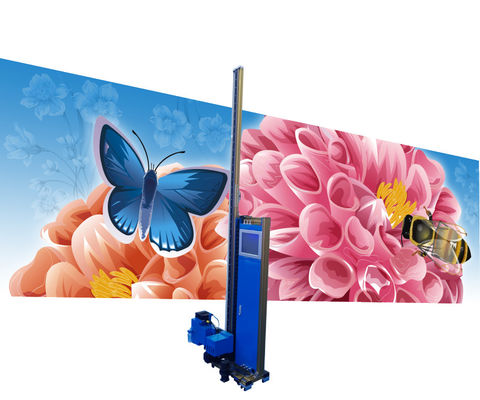 ग्लास बैकग्राउंड के लिए थिन टाइप लार्ज फॉर्मेट यूवी एलईडी 3 डी वॉल प्रिंटर मशीन